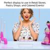 Marketing Holders 4 Pack Acrylic Riser Display Stand Clear 9.25" x 4.5" x 2" Rectangular Tabletop Showcase Platform for Collectible Merchandise Figurines and Model Cars view 3