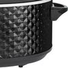 Brentwood SC-136BK 190W 3.5 Quart Adjustable Temperature Dishwasher Safe Kitchen Slow Cooker Pot with Clear Glass Lid, Diamond Black view 2