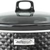 Brentwood SC-136BK 190W 3.5 Quart Adjustable Temperature Dishwasher Safe Kitchen Slow Cooker Pot with Clear Glass Lid, Diamond Black view 4