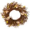Fall Grass Autumn Harvest Artificial Wreath - 32" view 1