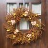 Fall Grass Autumn Harvest Artificial Wreath - 32" view 2