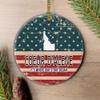 4th of July Decorations Independence Day Ornament With City Coeur d'Alene Idaho It's Where Our Story Began American Flag Patriotic Merry Christmas Family Pretty Xmas Tree 3" White view 1
