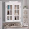 Thaweesuk Shop MDF Acrylic White Wall Mount Bathroom Storage Medicine Cabinet Vanity Double Glass Door Bath 21" x 9" x 26.5" (L x W x H) of Set view 2