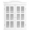 Thaweesuk Shop MDF Acrylic White Wall Mount Bathroom Storage Medicine Cabinet Vanity Double Glass Door Bath 21" x 9" x 26.5" (L x W x H) of Set view 4