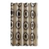 Soleil Cotton Fabric Shower Curtain by Jungalow, Machine Washable, 72" x 72", Black/Cream view 3