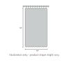 Soleil Cotton Fabric Shower Curtain by Jungalow, Machine Washable, 72" x 72", Black/Cream view 4