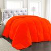 BedDecor 200 GSM Down Alternative Super Soft Premium Quality Microfiber Filling Comforter 600TC Solid 100% Egyptian Cotton (Orange,Full) view 1