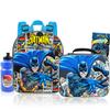 Batman Backpack with Lunch Box Set - Deluxe 11" Batman Preschool Bag and Lunch Bag, Plus More | Caped Crusader Toddler School Supplies view 1