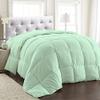 BedDecor 400 GSM Down Alternative Super Soft Premium Quality Microfiber Filling Comforter 600TC Solid 100% Egyptian Cotton (Aqua Blue,Full) view 1