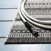 SAFAVIEH Courtyard Collection 2'3" x 6'7" Black / Grey CY8784 Indoor/ Outdoor-Waterproof Easy-Cleaning Patio Backyard Mudroom Runner-Rug view 3