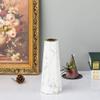 10inch White Gold Finish Marble Ceramic Flower Vase Home Decor Vase and Table Centerpieces Vase for Friends and Family, Christmas, Wedding, Bridal Shower view 3