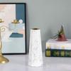 10inch White Gold Finish Marble Ceramic Flower Vase Home Decor Vase and Table Centerpieces Vase for Friends and Family, Christmas, Wedding, Bridal Shower view 4