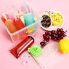 Boao 240 Pieces Ice Lolly Bags Disposable Ice Lolly Mold Plastic Candy Freeze Pop Bags with Silicone Funnel for Making Yogurt Candy (2 x 12 Inch) view 4