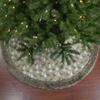 48" Green and Brown Knit Deer and Tree Christmas Tree Skirt view 2