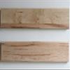 Urban Legacy Modern Hardwood Floating Accent Shelves | Set of 2 | Wormy Maple | Furniture Grade Clear Coat | Amish Handcrafted, Lancaster, PA (48" x 7" x 2") view 4