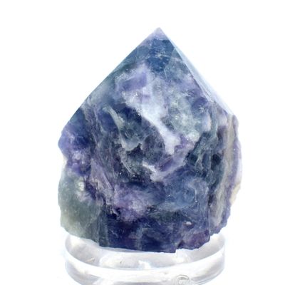 61mm Purple Blue Fluorite Rough Point Sparkling Natural Crystal Specimen Collectible UV Reactive Mineral Gemstone - China