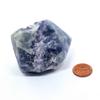 61mm Purple Blue Fluorite Rough Point Sparkling Natural Crystal Specimen Collectible UV Reactive Mineral Gemstone - China view 3