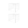 2 Pack Acrylic Display Riser Box with One Open Side Versatile 12" x 12" x 9" No LId Clear Dust Cover Retail Product Riser or Merchandise Storage Bin by Marketing Holders view 1