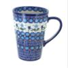 Blue Rose Polish Pottery - Blue Savannah Large Coffee Mug - 14 oz - Oversized Mug for Coffee Lovers view 1