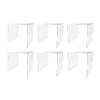 Marketing Holders 6 Pack Clear Acrylic Riser Display Stand 7" Square Products Platform Retail Products Showcase Plexiglass Counter or Tabletop Decor One Piece Pedestal view 1