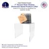 Marketing Holders 6 Pack Clear Acrylic Riser Display Stand 7" Square Products Platform Retail Products Showcase Plexiglass Counter or Tabletop Decor One Piece Pedestal view 4