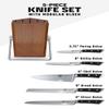 Dalstrong Knife Block Set - 5 Piece - Gladiator Series - with Modular, Multi-Level Block - German High Carbon Steel - Premium ABS Black Handles - NSF Certified view 2