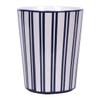 Blue Sky Ceramic Wide Blue Stripe 5'' Flower Pot, Multi Color view 1