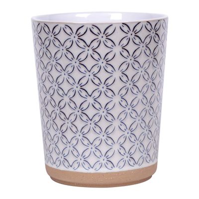Blue Sky Ceramic Cardif 6.5'' Flower Pot, Multi Color