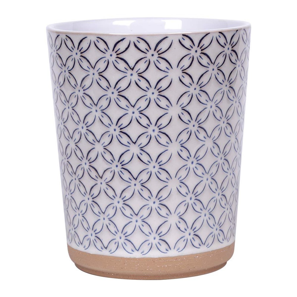 Blue Sky Ceramic Cardif 6.5'' Flower Pot, Multi Color