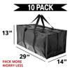 BAG-THAT! 10 Moving Bags Heavy Duty Extra Large Stronger Handles Wrap Storage Totes Zippered Reusable Packing Bags Moving Supplies Storage Boxes Storage totes Moving Boxes Packing Supplies Packing Box view 2