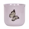 Blue Sky Clayworks Hanging Lilyanna Butterfly 5'' Flower Pot, Lilac Flutter for Garden Nooks view 1
