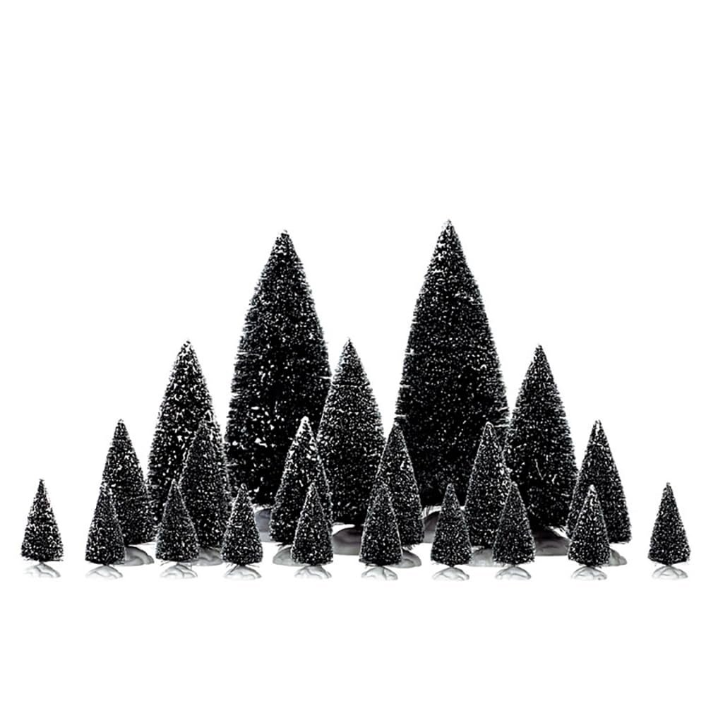 Lemax Assorted Pine Trees, Set of 21#04768