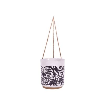 Blue Sky Ceramic Hanging Carmicle Garland 5" Flower Pot, Multi Color