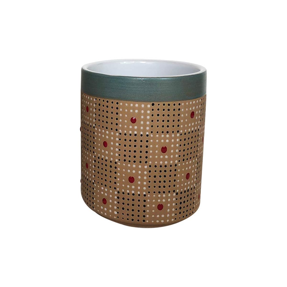 Blue Sky Ceramic Cranston 5" Flower Pot, Multi Color