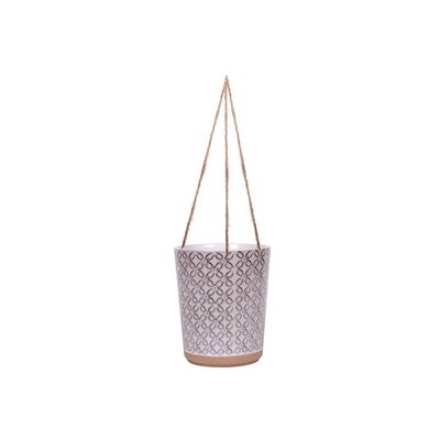 Blue Sky Ceramic Hanging Cardif 5'' Flower Pot