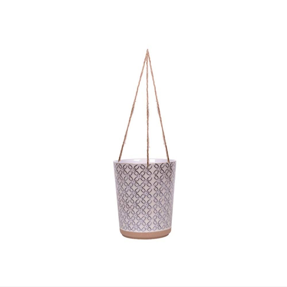 Blue Sky Ceramic Hanging Cardif 5'' Flower Pot