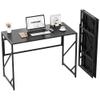 Elephance Folding Desk Writing Computer Desk for Home Office, No-Assembly Study Office Desk Foldable Table for Small Spaces view 1