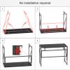 Elephance Folding Desk Writing Computer Desk for Home Office, No-Assembly Study Office Desk Foldable Table for Small Spaces view 4