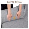 Rose Home Fashion Geometrical Throw Sofa Cover Blanket, Washable Couch Covers for 3 Cushion Couch Sofa Pet Friendly, Furniture Protector for Dogs (Large, Light Grey) view 4