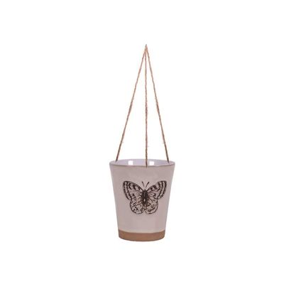 Blue Sky Ceramic Hanging Bella Butterfly 5" Flower Pot