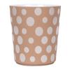 Blue Sky Clayworks 6 Polka Dot Sand Flower Pot, Ceramic, 6.71" x 5.89" x 4.63", Playful Neutral Pop view 1