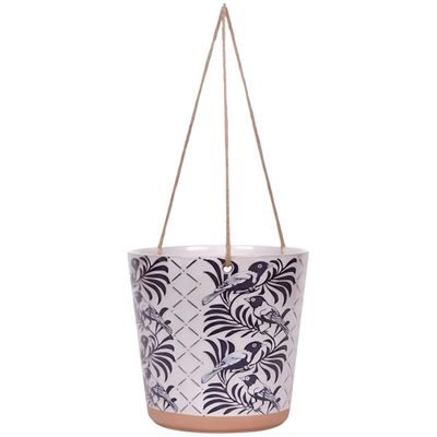 Blue Sky Ceramic Hanging Turlingtong 6.5'' Flower Pot