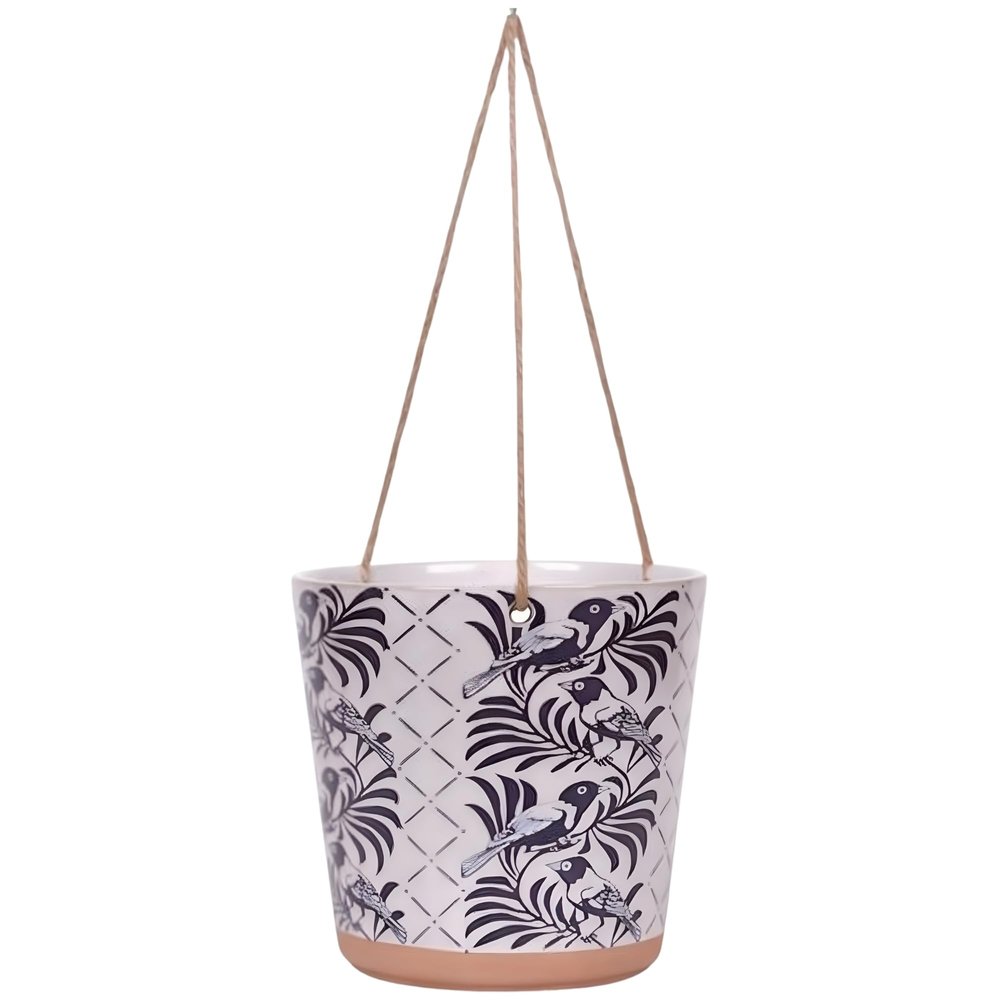 Blue Sky Ceramic Hanging Turlingtong 6.5'' Flower Pot