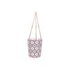 Blue Sky Ceramic Hanging Cameo Trifoil 6.5'' Flower Pot, Multi Color view 1