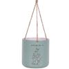 Blue Sky Clayworks Hanging Sanora Cactus Flower Pot, 6" H x 7" Dia, Desert Sketch with A Wink view 1