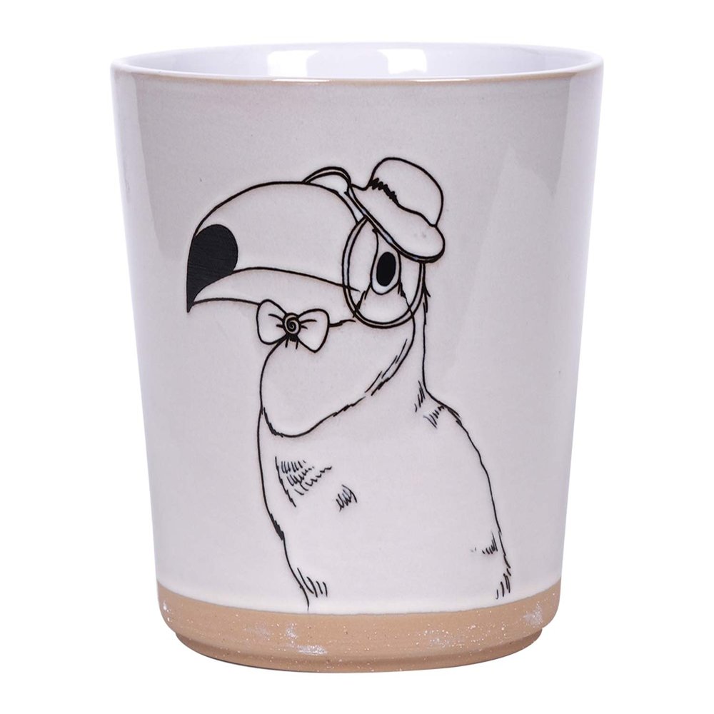 Blue Sky Ceramic Toucan 6.5'' Flower Pot, Multi Color