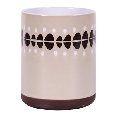 Blue Sky Ceramic Georgian Tess 6.5" Flower Pot, Multi Color