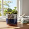 Blue Sky Ceramic Chindon 6.5'' Flower Pot view 2