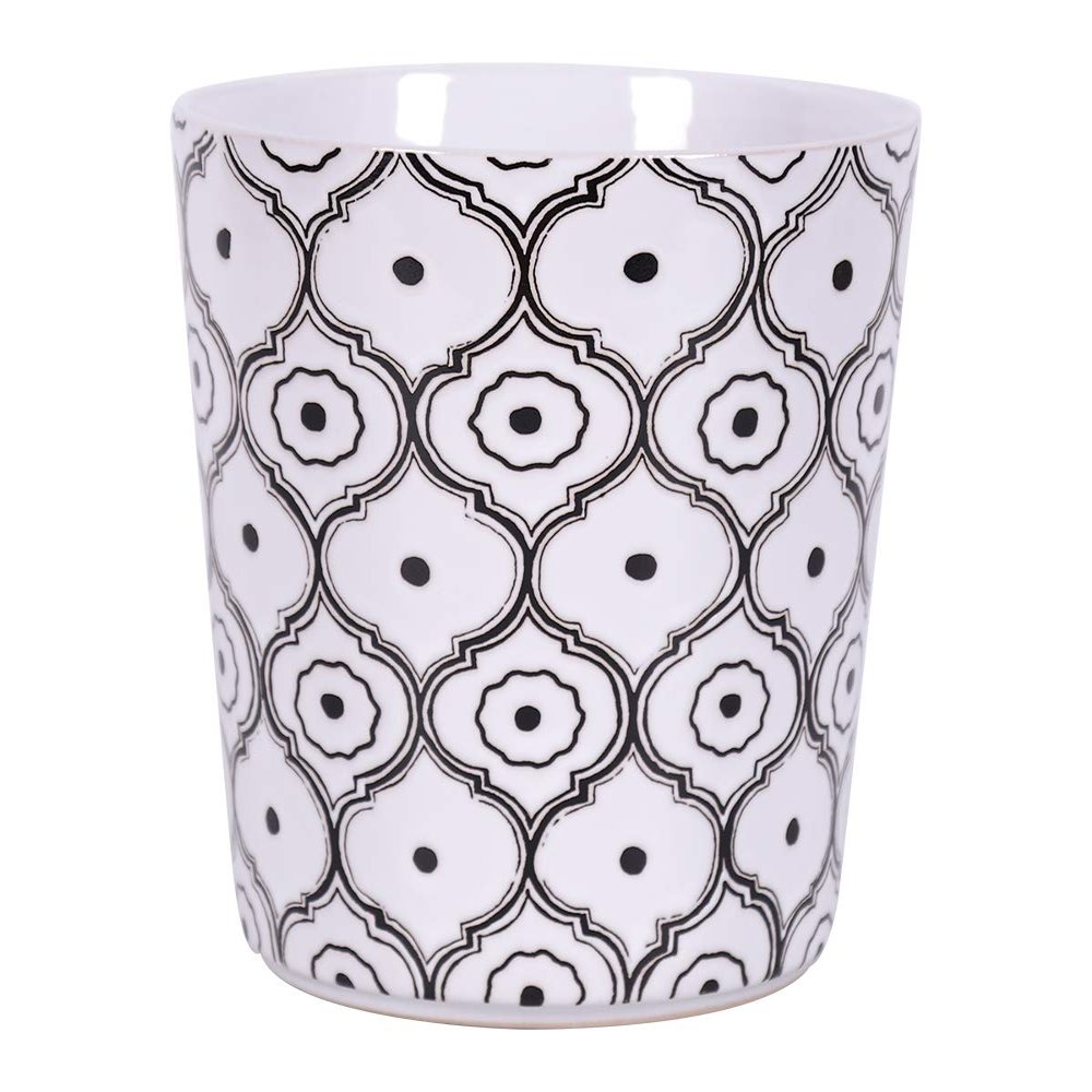 Blue Sky Ceramic Cameo Trifoil 6.5'' Flower Pot, Multi Color