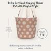 Blue Sky Ceramic Hanging Polka Dot Sand 6.5'' Flower Pot, Multi Color view 3